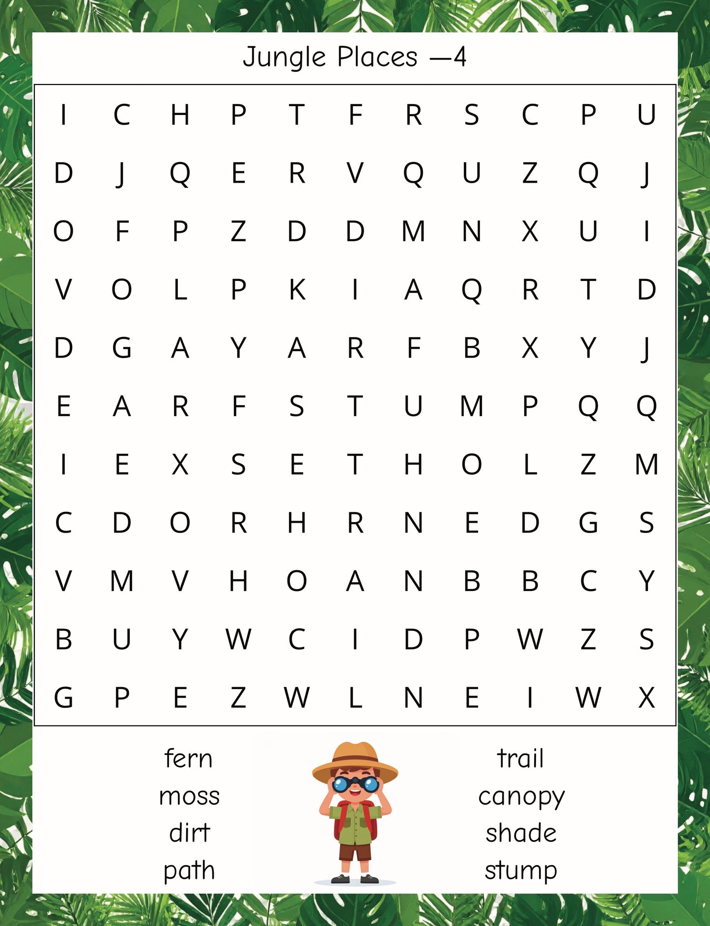 00 Word Adventures: Jungle Word Search – Deluxe Full Color Edition (100 Puzzles for Kids Ages 6–8)