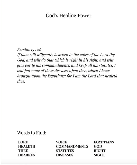 05.1 Healing Bible Verse Large Print Word Search