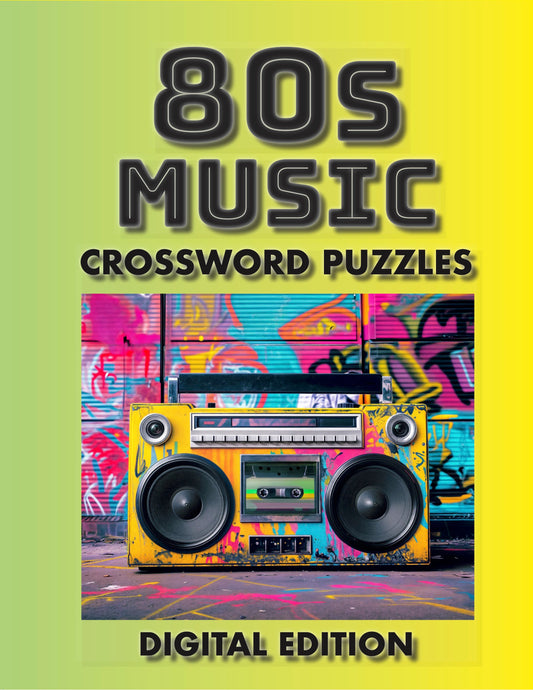 09.2 80s Music Crossword Puzzle Collection: Large Print Retro Crosswords with Music, Movies & Pop Culture