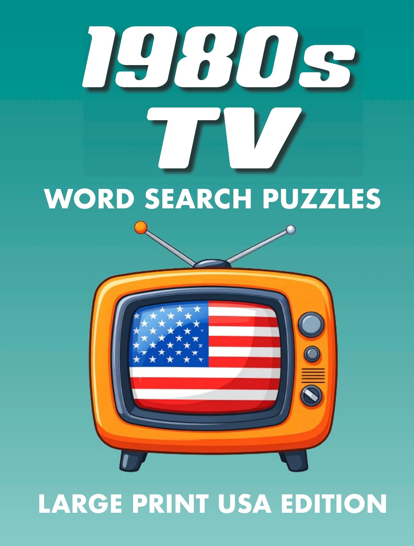 1980s TV Shows Word Search Puzzles Large Print USA Edition