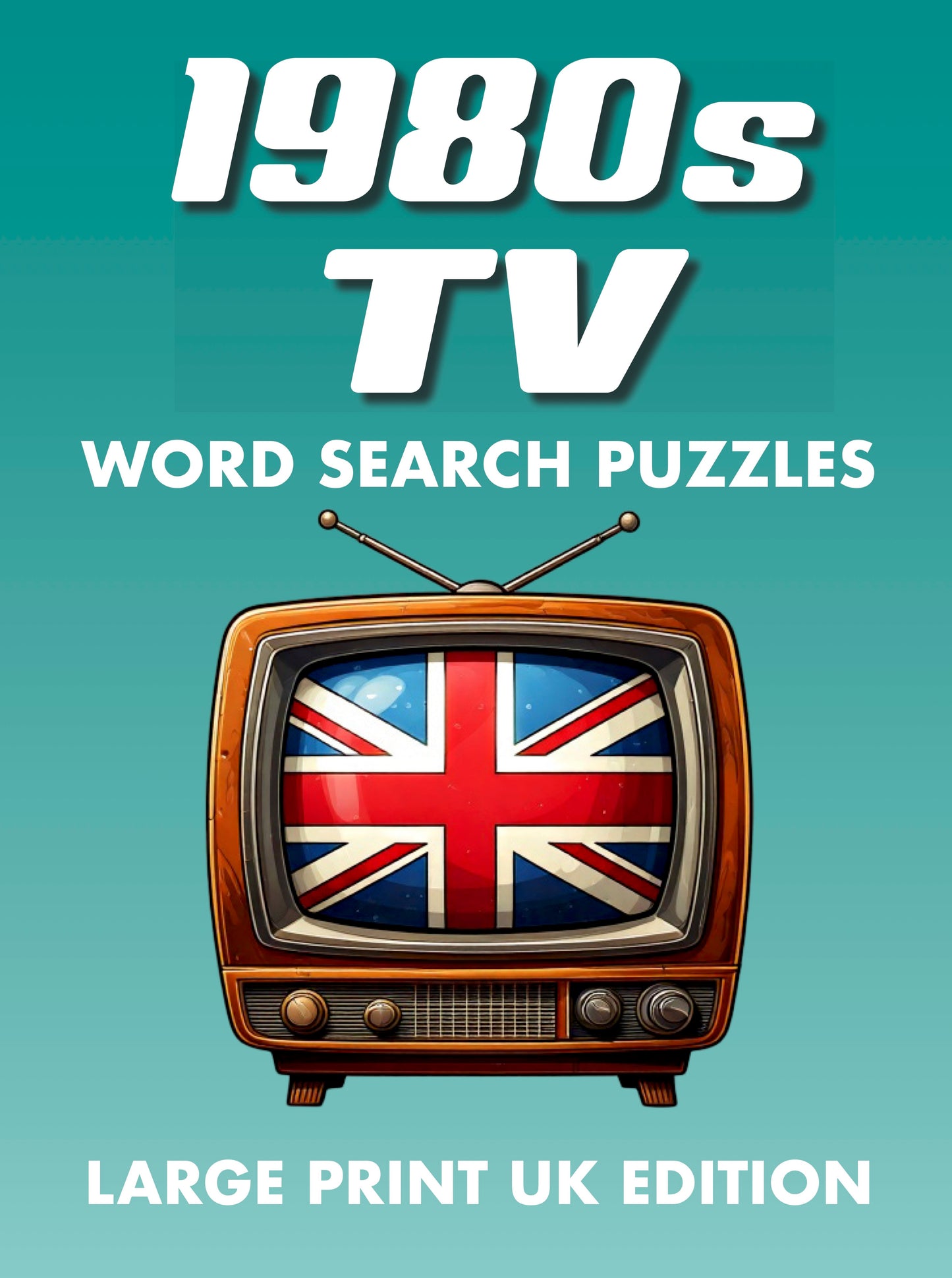 1980s TV Word Search Puzzles Large Print UK Edition