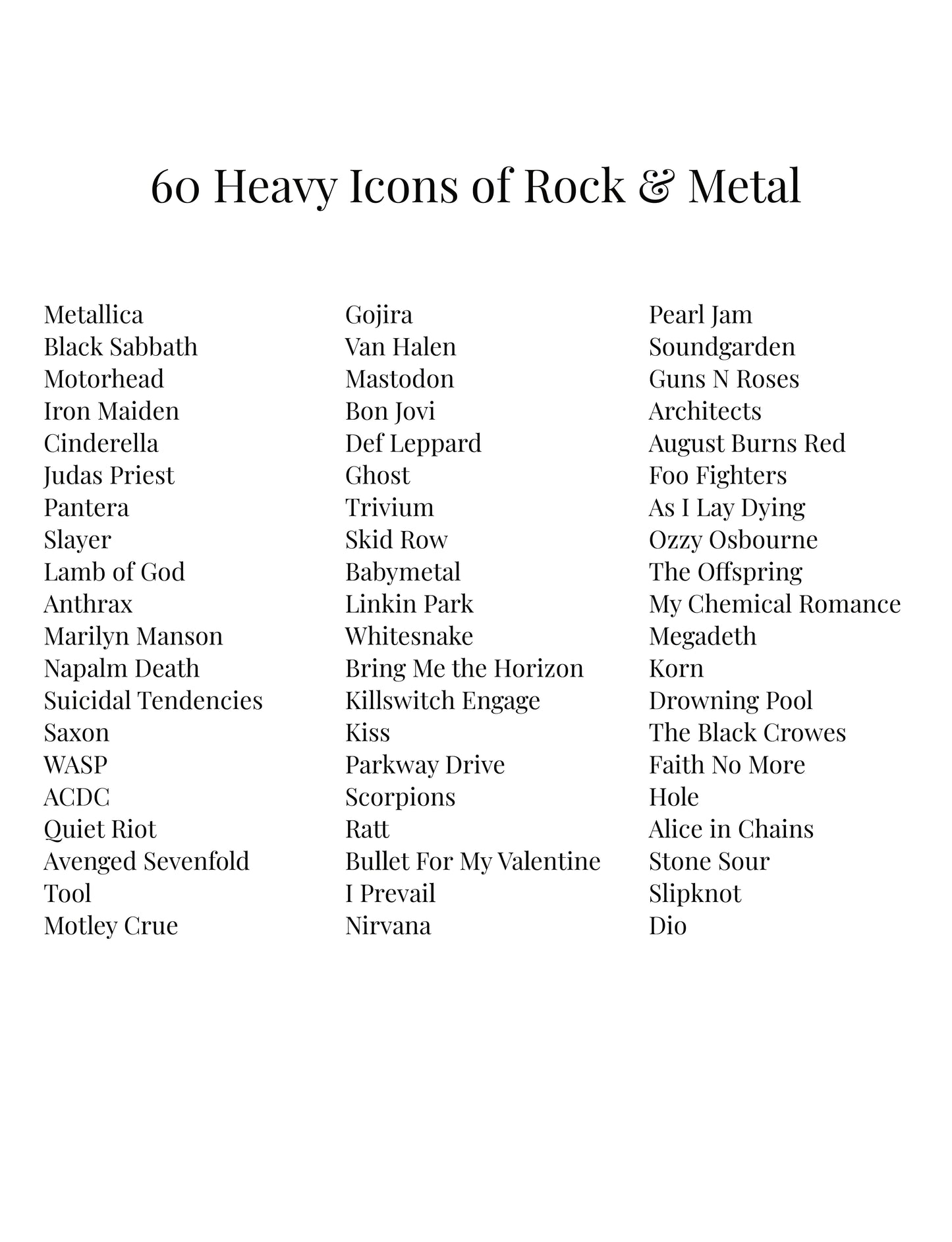 02.2 Heavy Metal Word Search – Standard Edition (Digital Download)
