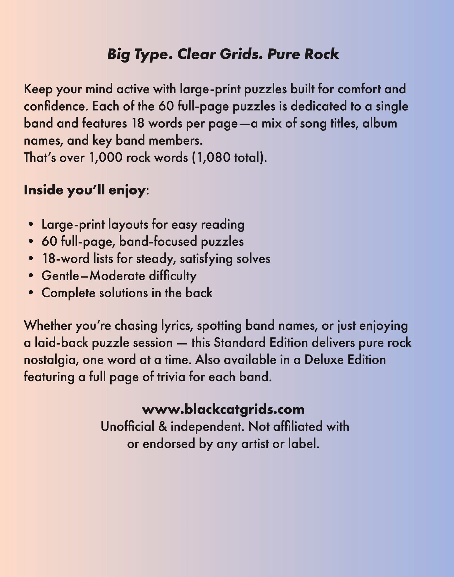 02 Rock Music Word Search – Standard Edition (Available on Amazon)